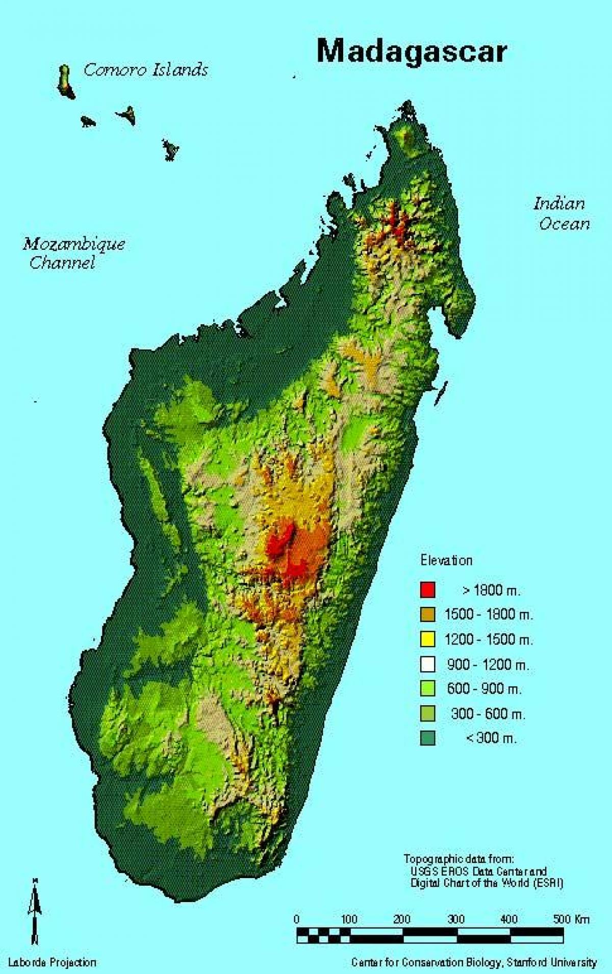 ramani ya Madagascar jiografia