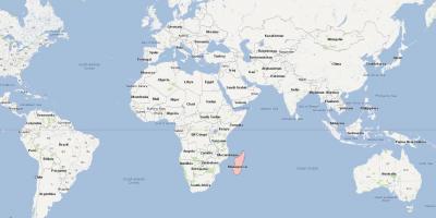 Dunia ramani kuonyesha Madagascar