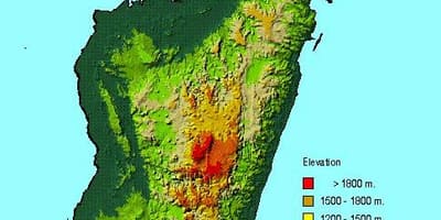 Ramani ya Madagascar jiografia